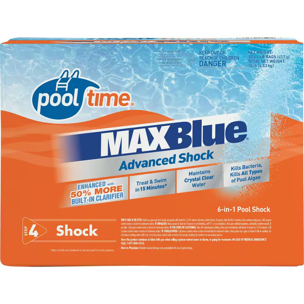 Maxblue Advanced 10 Lb. Pool Shock (1 Lb. 10-Pack)