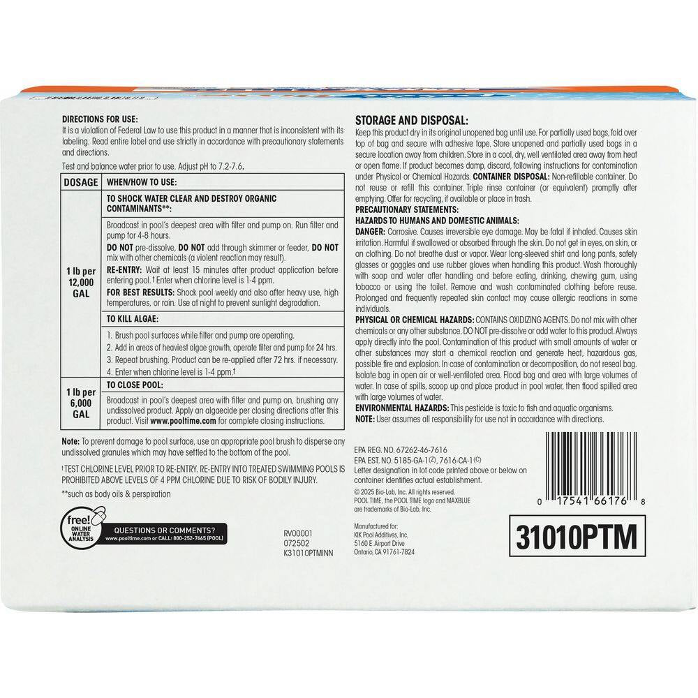 Maxblue Advanced 10 Lb. Pool Shock (1 Lb. 10-Pack)