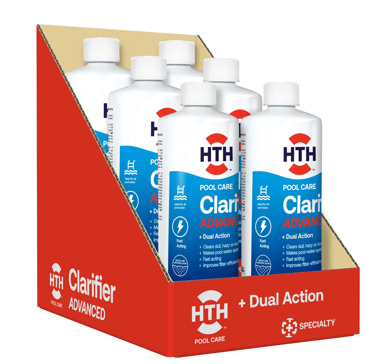 (3 Pack)  Pool Care Clarifier Advanced for Swimming Pools, Liquid, 28Oz.