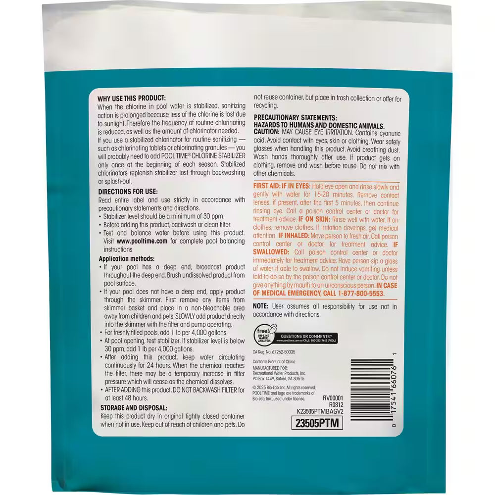 Chlorine Stabilizer 5 Lbs. Balancer