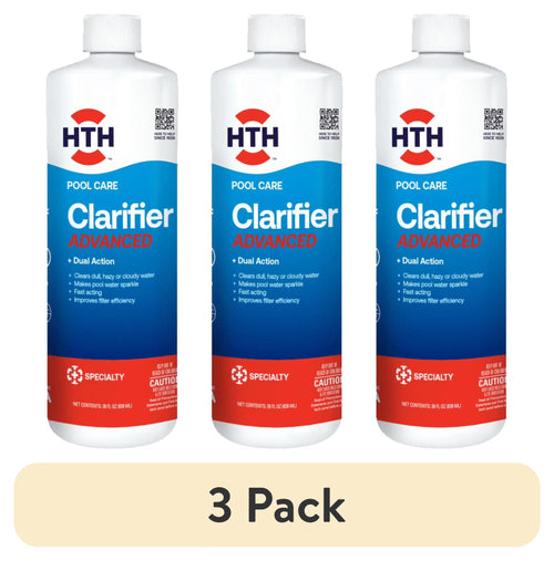 (3 Pack)  Pool Care Clarifier Advanced for Swimming Pools, Liquid, 28Oz.